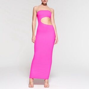 SKIMS FITS EVERYBODY CUT OUT LONG DRESS
